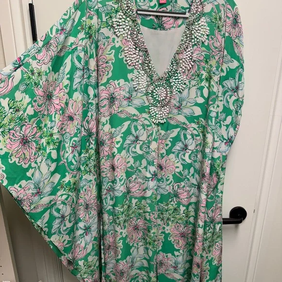 Lilly Pulitzer Mindy silk caftan dress